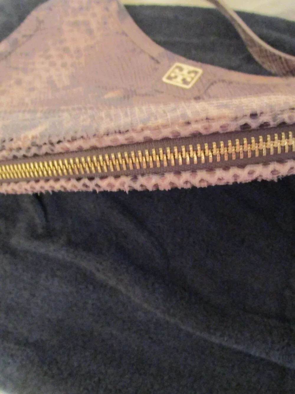 Tory Burch Catalina Python-Embossed Hobo - Picture 8 of 9